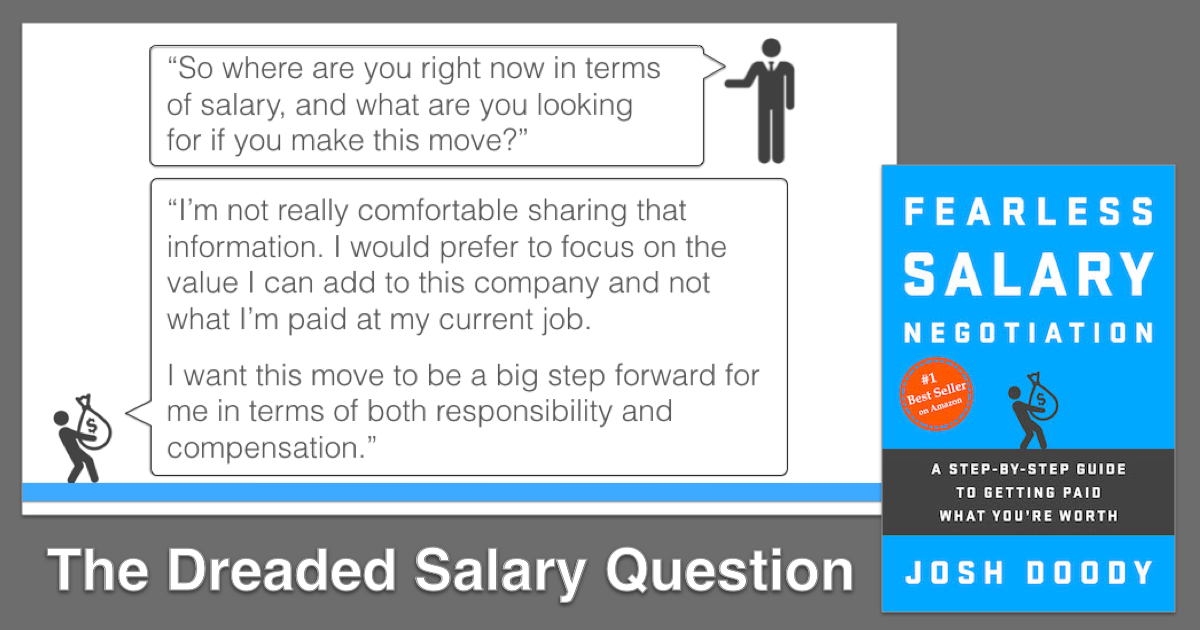 The current and expected salary question